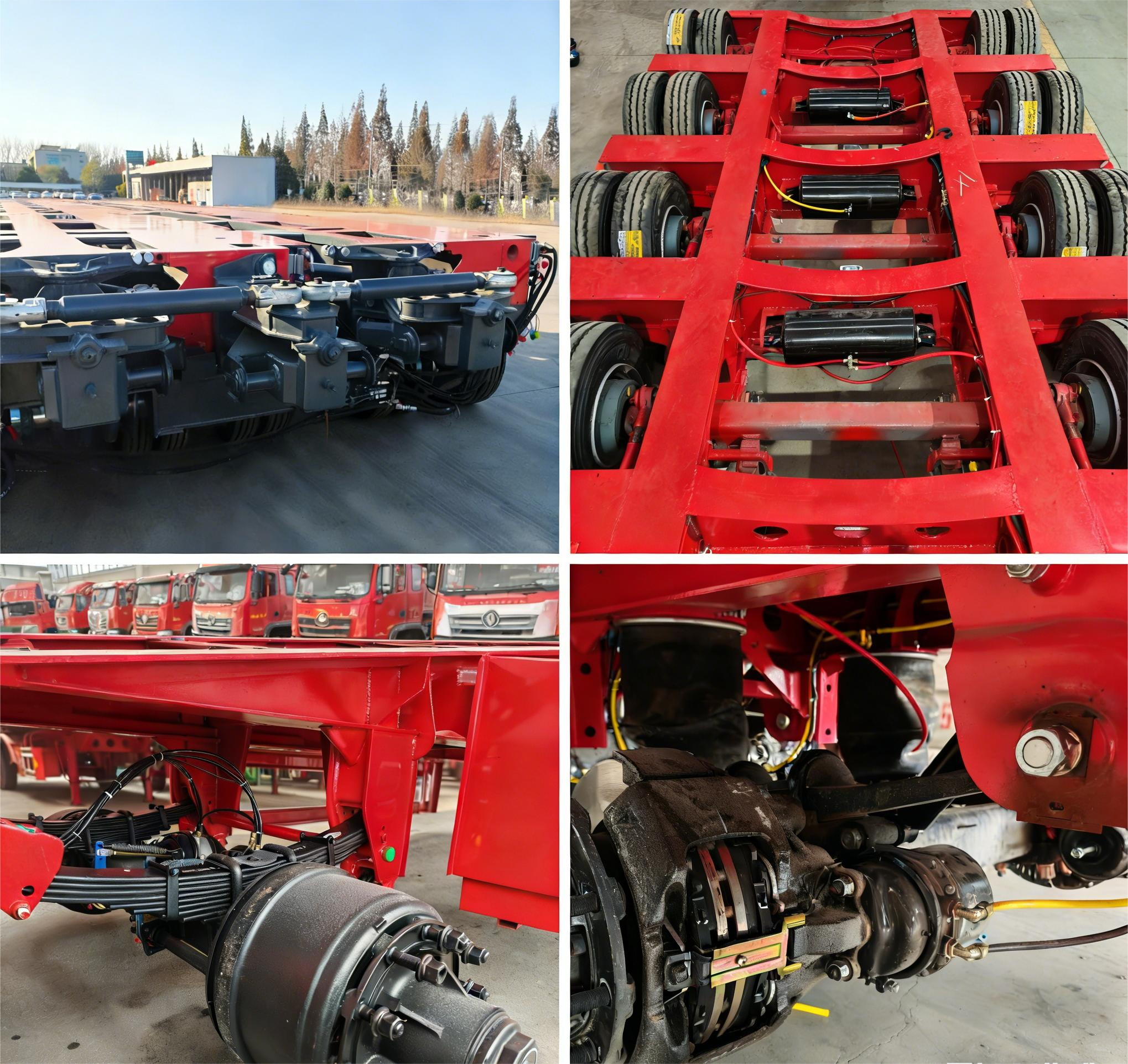 Close-up of WIKA pressure gauge and Stucchi couplings on HUAYUE trailer