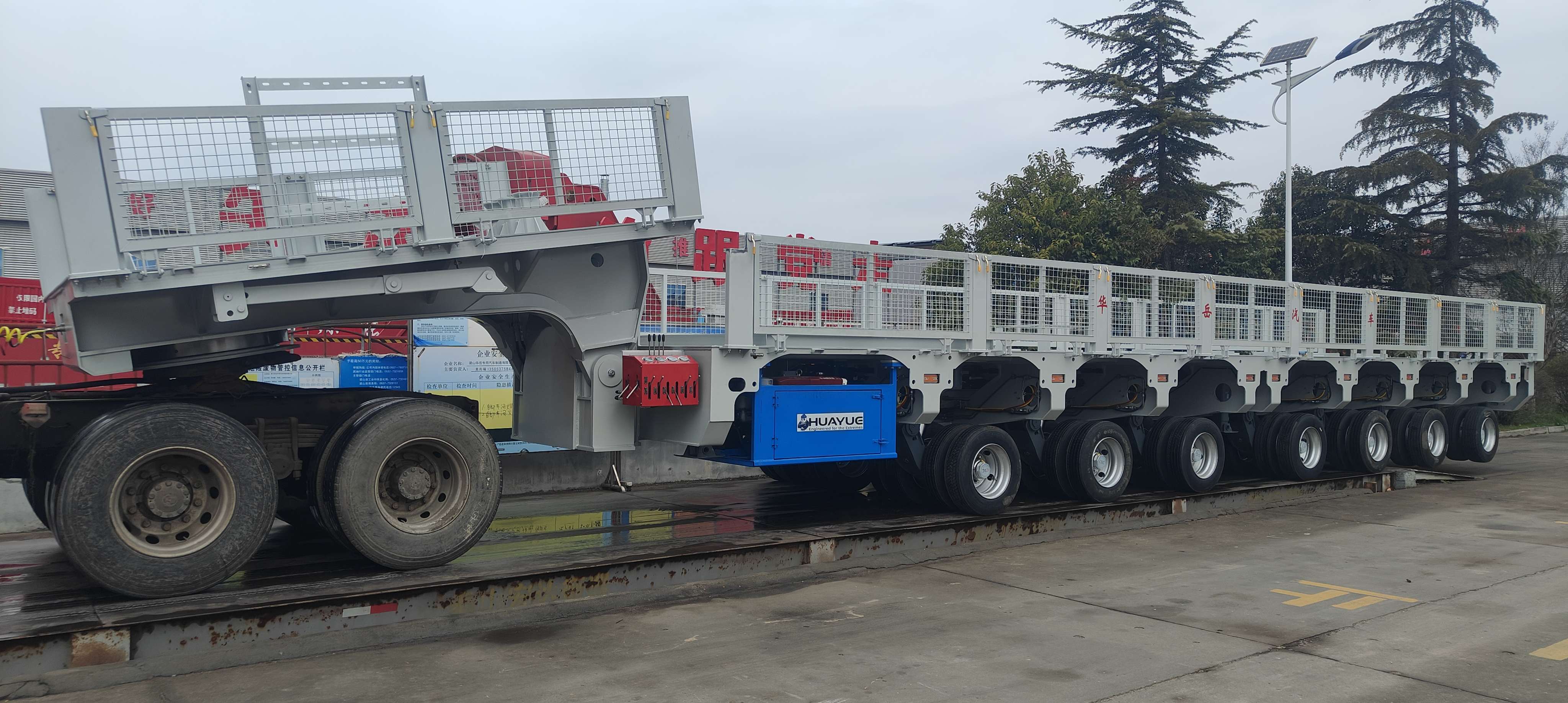 7 Axle Mobile Substation Transport Trailer
