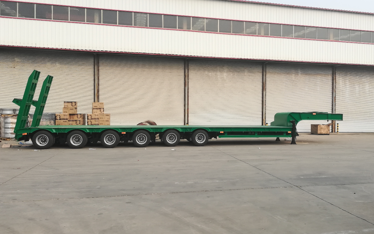 HUAYUE 6-Axle Extendable Heavy-Duty Lowbed Trailer